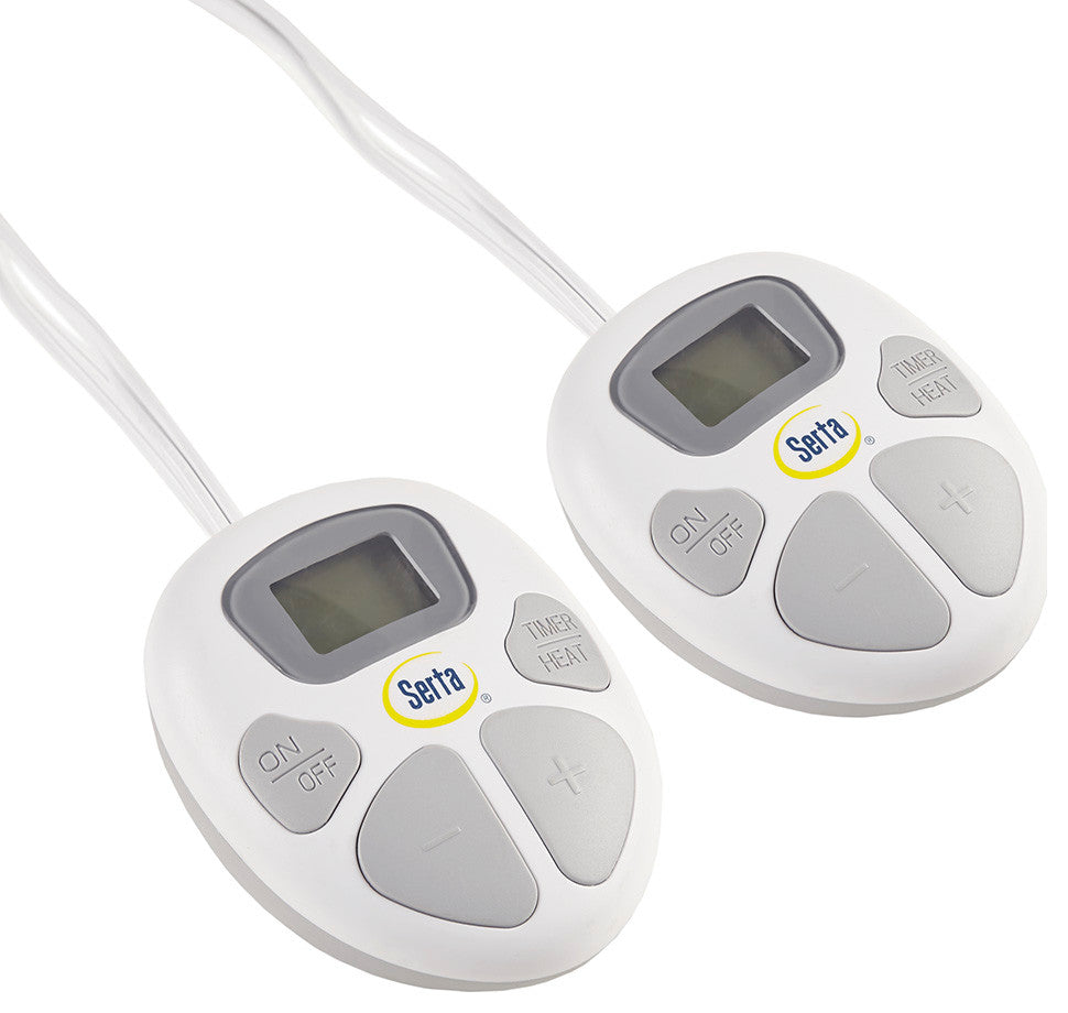 Serta Plush Heated Mattress Pad, White