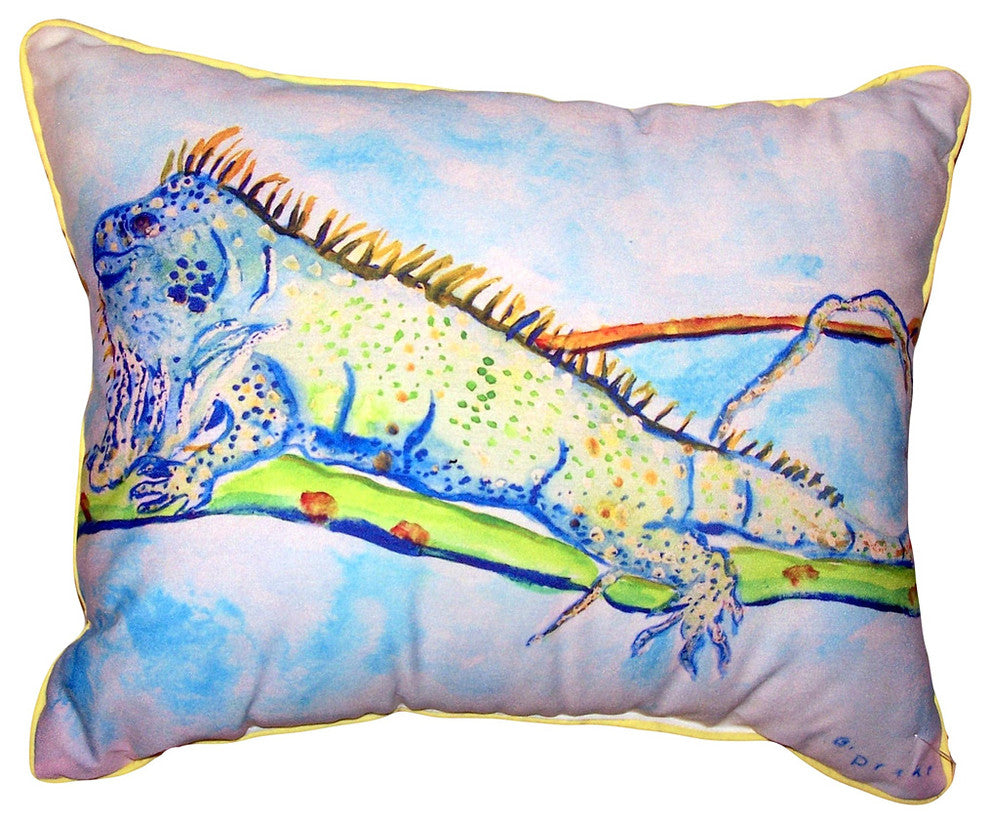 Iguana Small Outdoor/Indoor Pillow 11x14 - Set of Two