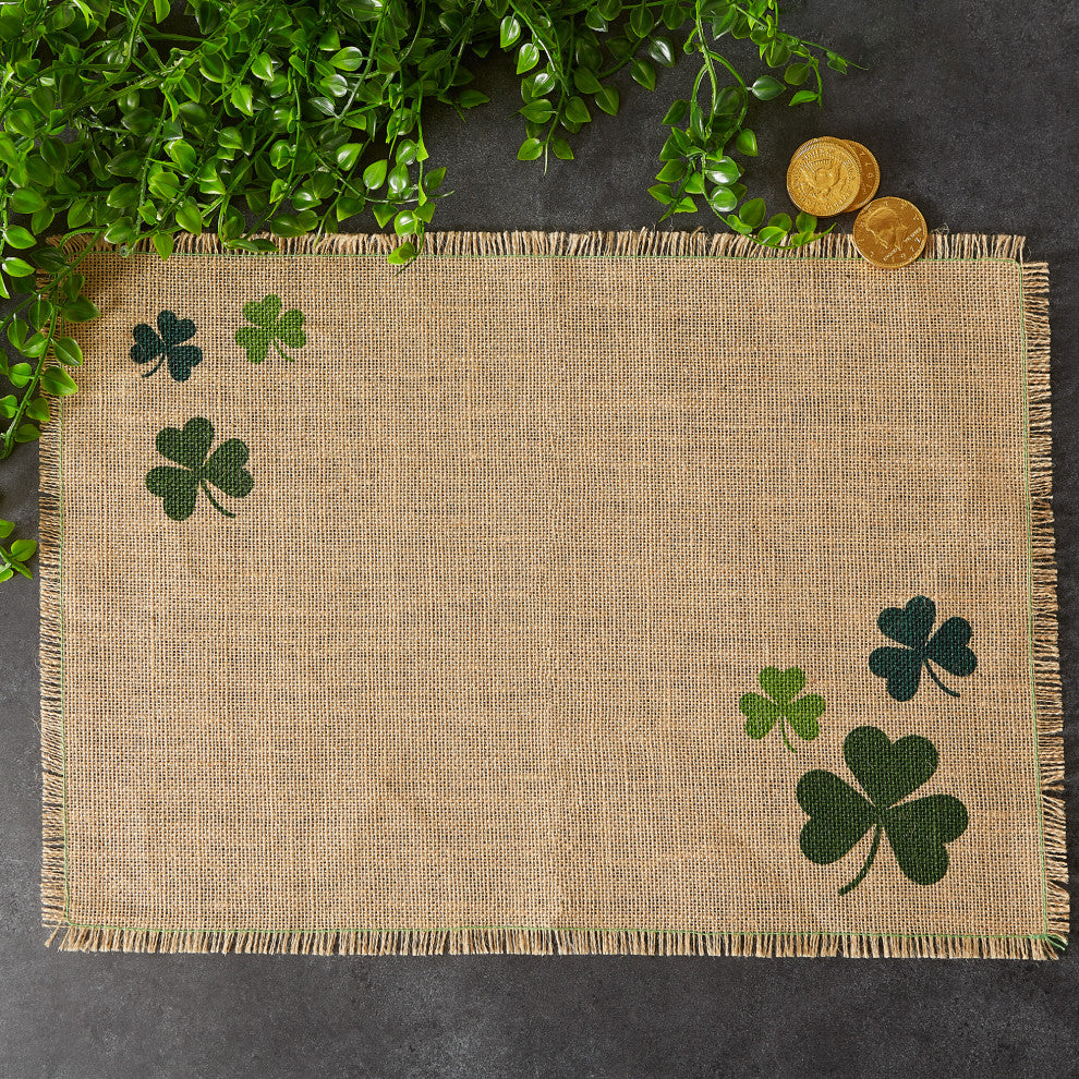Shamrock Jute Placemat, Set of 6