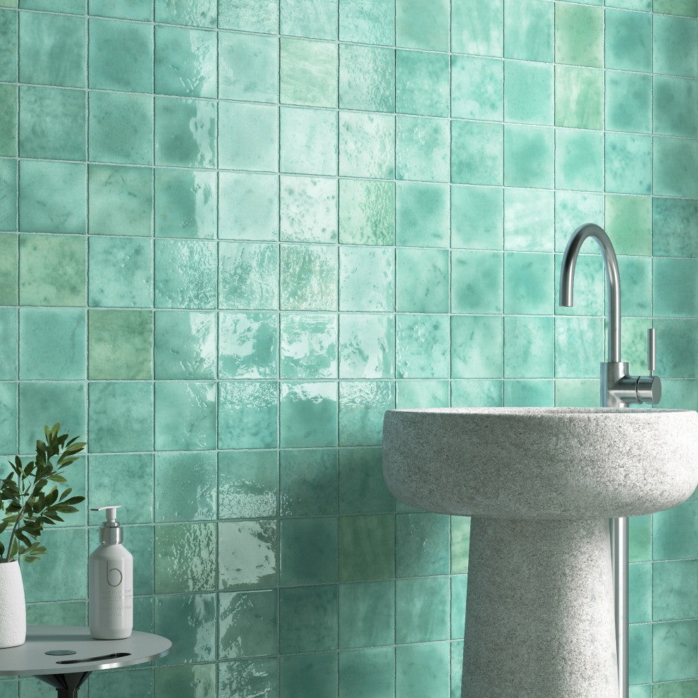 Menorca Aqua Ceramic Wall Tile