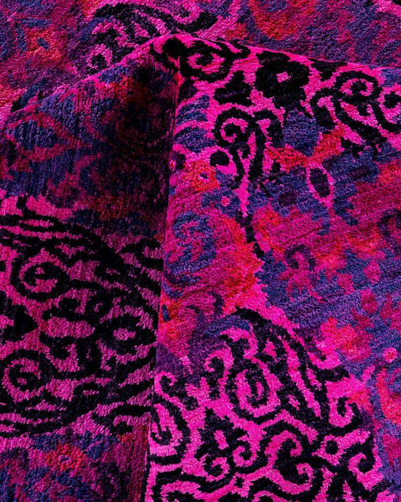 Vibrance, One-of-a-Kind Hand-Knotted Area Rug Pink, 11'10"x15'8"