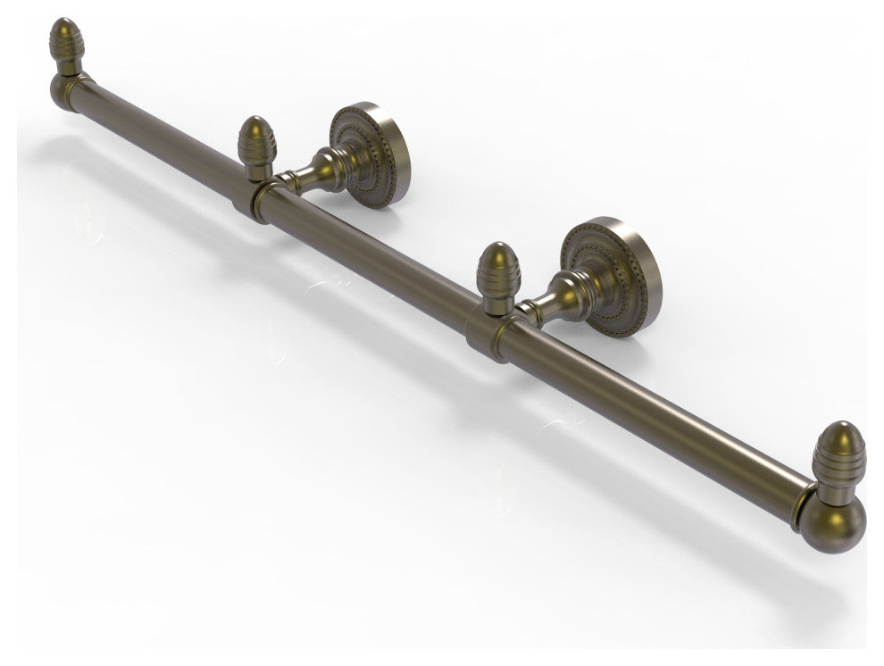 Dottingham 3 Arm Guest Towel Holder, Antique Brass