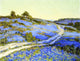 Julian Onderdonk Bluebonnets- Late Afternoon, 21"x28" Wall Decal