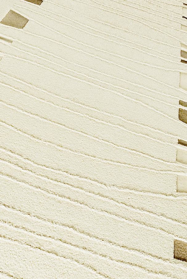 Hand Tufted White Wool Area Rug