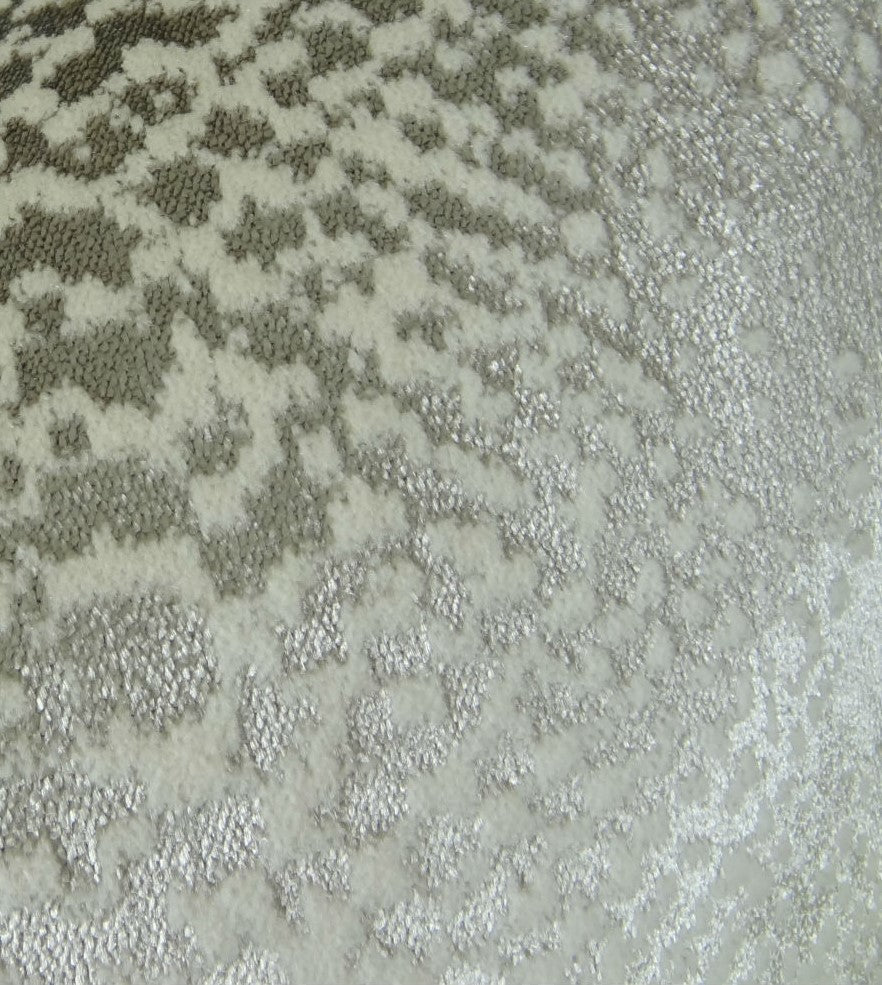 Venetian Silver Handmade Luxury Pillow, 18"x18"