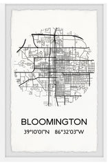 "Bloomington Coordinates" Framed Painting Print, 30x45