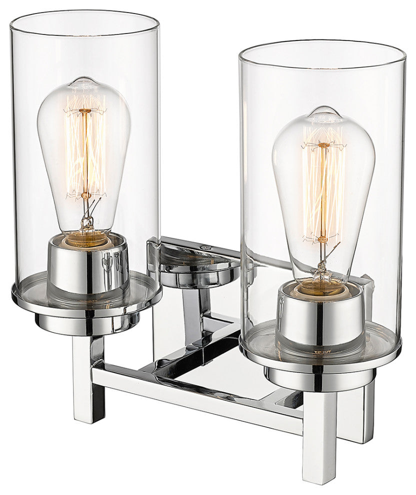 2 Light 11.5" Chrome Vanity Light
