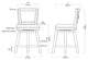 Broadmoor Swivel Stool, Cherry, 24"