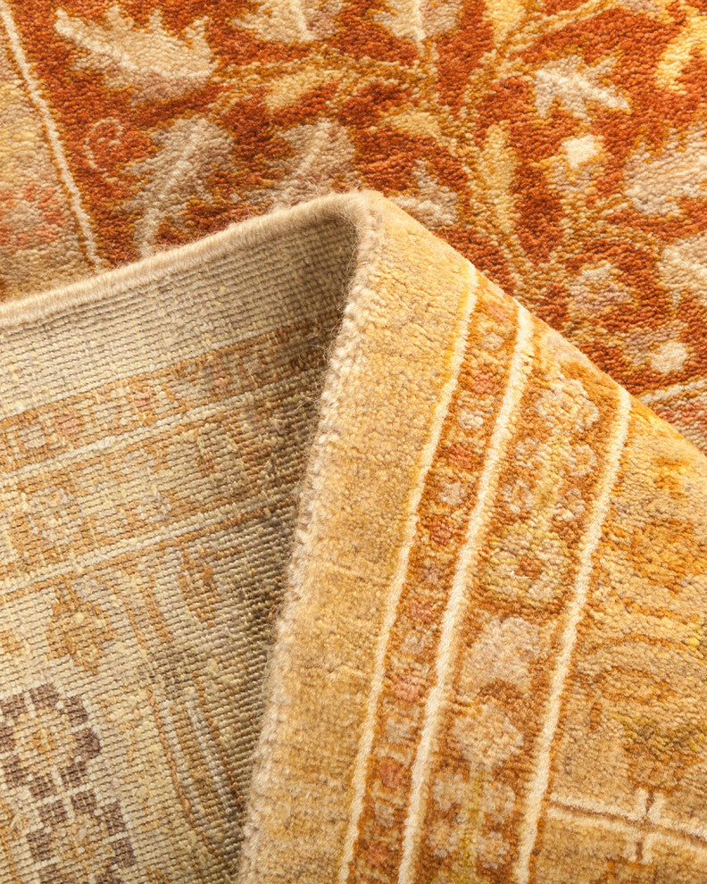 Mogul, One-of-a-Kind Hand-Knotted Runner Ivory, 3'2"x12'6"