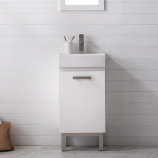 Stella Modern White 16.5" Single Sink Vanity