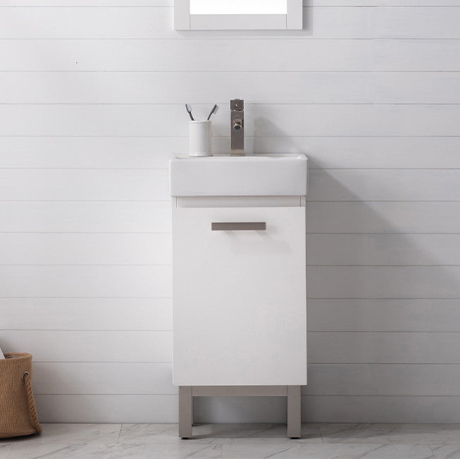 Stella Modern White 16.5" Single Sink Vanity