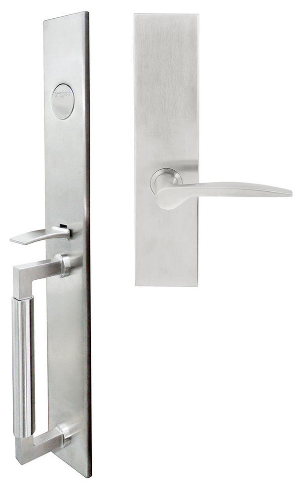 Toronto Lever, Mortise Dummy Handleset, Right Hand, Satin Stainless Steel