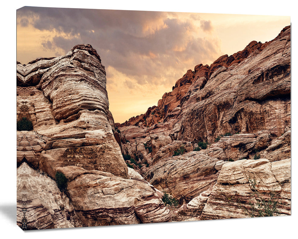 Scenic Red Rock Canyon in Nevada, Large landscape Canvas Art Print, 60x40