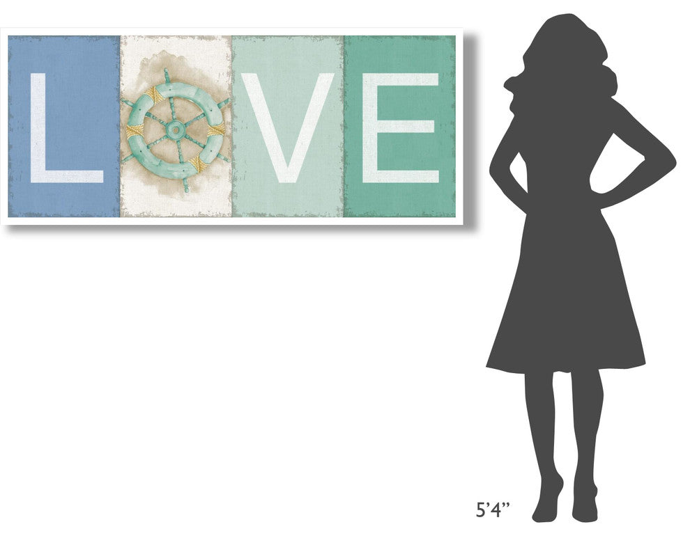 "New Horizons Love" Digital Paper Print by Elyse DeNeige, 62"x26"