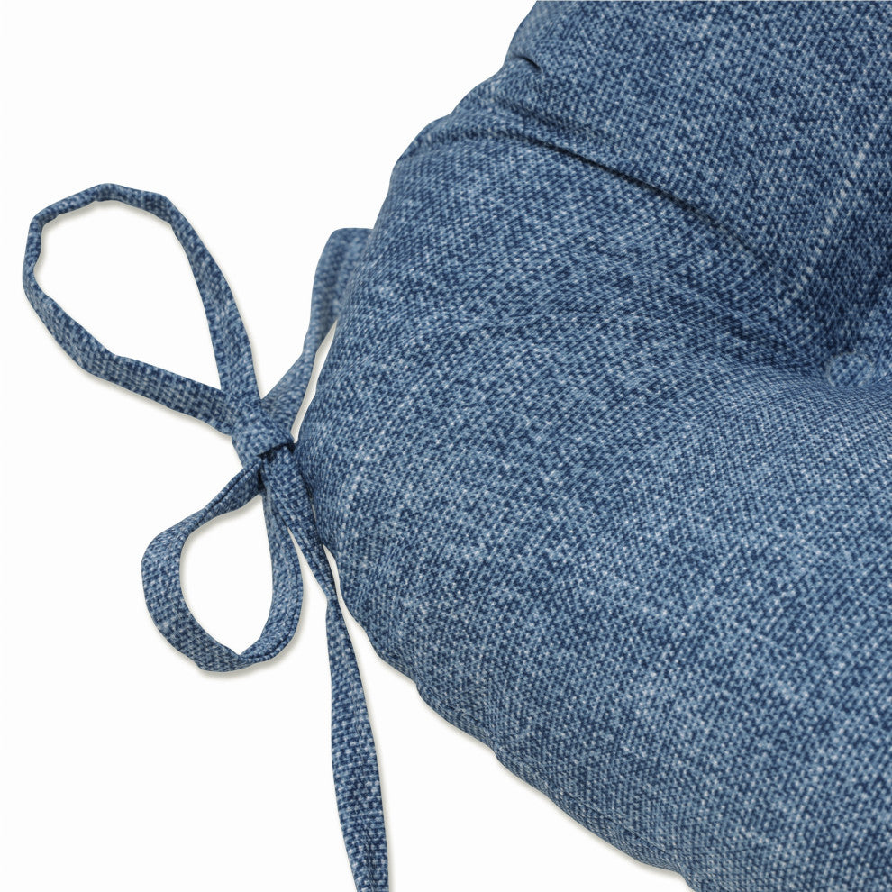 Tory Denim Chairpad, Set of 2