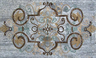 Area Rug Mosaic, Ceiba Gray, 35"x59"