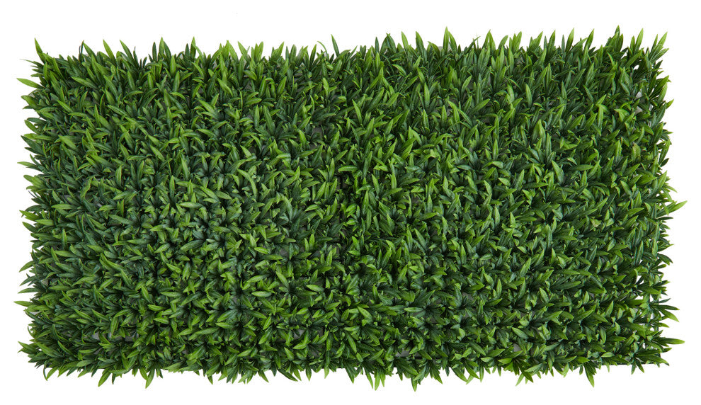 20" Grass Artificial Wall Mat, Indoor/Outdoor, Set of 2