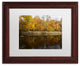 ''Autumn Along the Rocky River'' Matted Framed Canvas Art by Kurt Shaffer