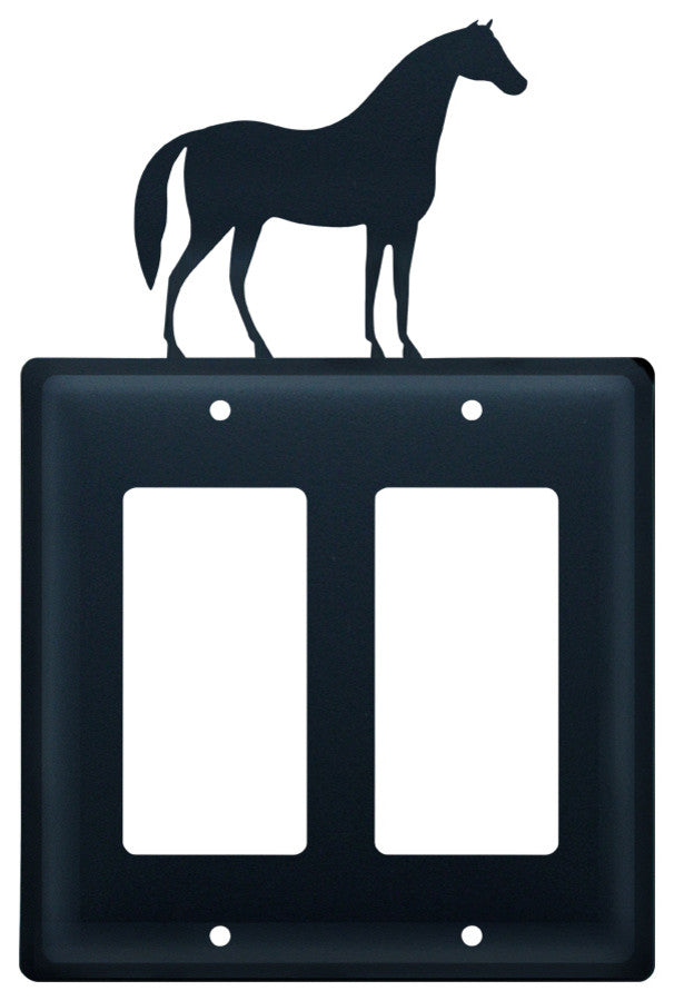 Double GFI Cover, Horse