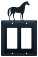 Double GFI Cover, Horse