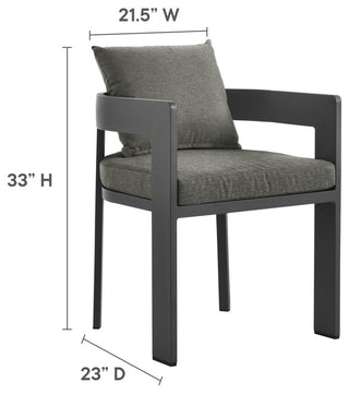 Tahoe 9-Piece Aluminum Dining Set, Gray Charcoal