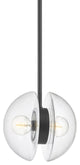 Kert 2-Light Pendant, Black Brass