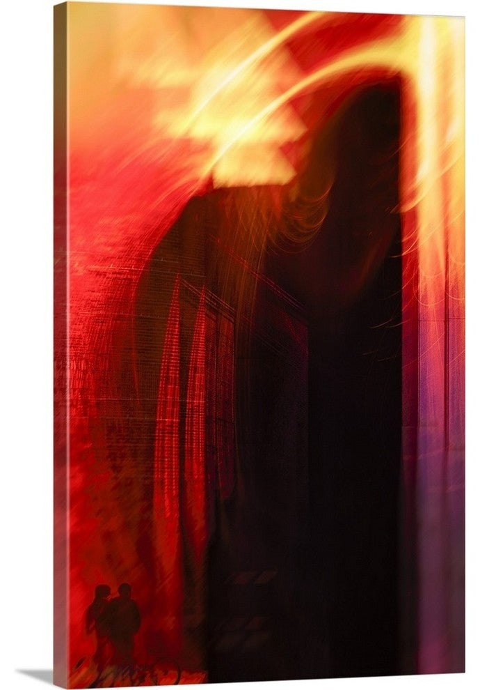 "Hudson River Sunset" Wrapped Canvas Art Print, 16"x24"x1.5"