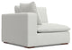 Jasmine Left-Arm Sofa Module in Performance Fabric, Cloud Gray