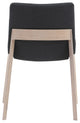 Mid - Century Modern Deco Oak Dining Chair Dark Grey - M2 - Grey
