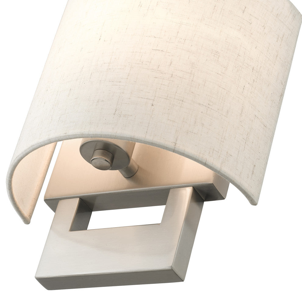 ADA Wall Sconces 1-Light Brushed Nickel Petite ADA Sconce
