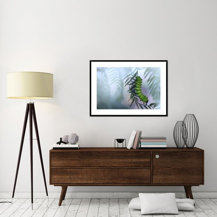 "Eating Machine" Framed Digital Print by Jimmy Hoffman, 44x32"