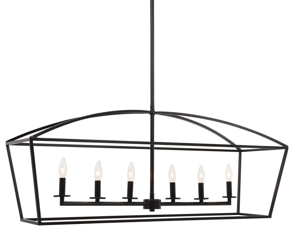 Uttermost Clayton 6 Light Linear Chandelier