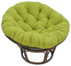44" Solid Twill Papasan Cushion, Fits 42" Papasan Frame, Mojito Lime