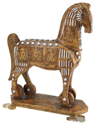 Legendary Trojan Horse Statue