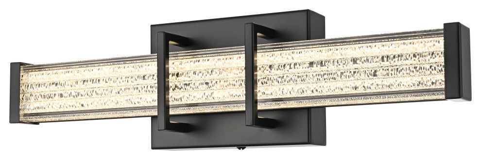 Home Living 16" Led Wall Sconce, Black
