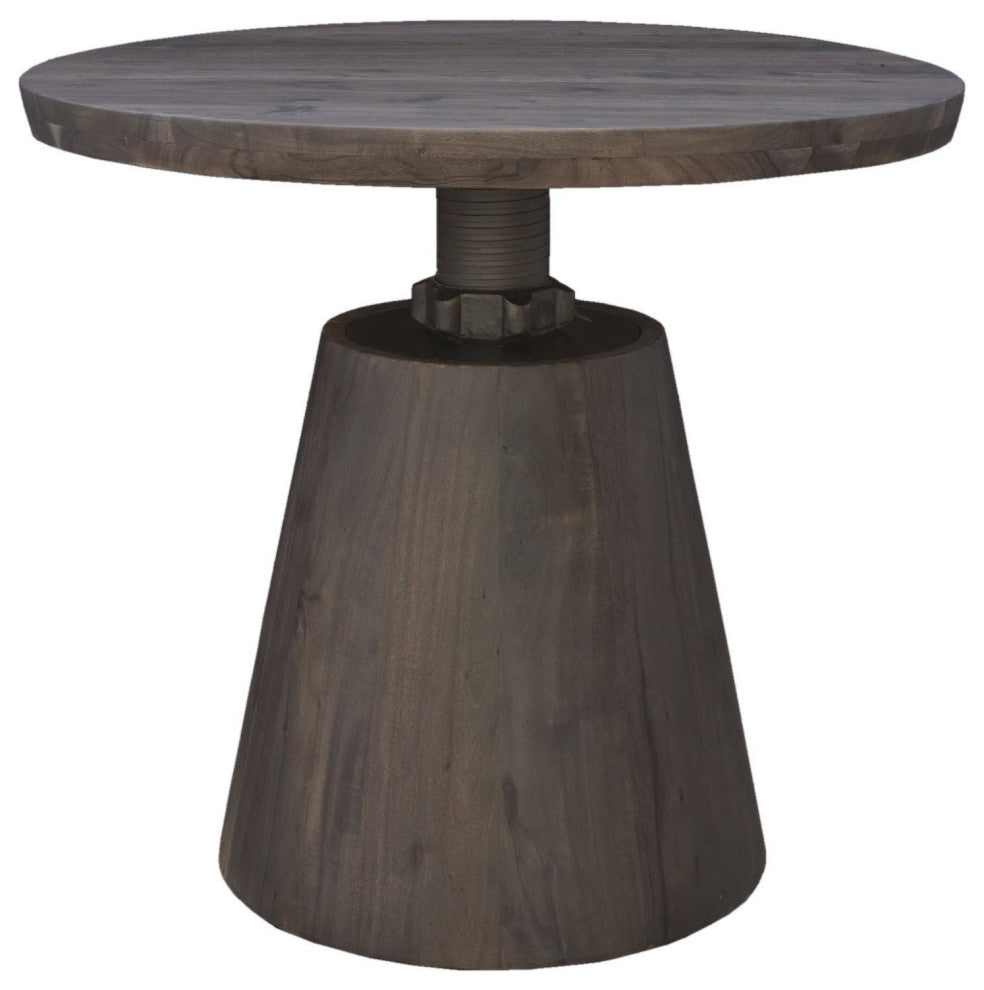Bronx Bistro Crank Table, Dark Brown