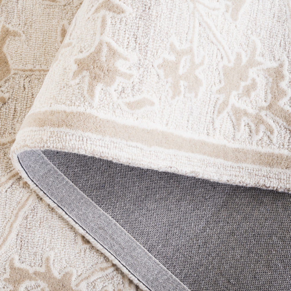 Safavieh Couture Ebony Collection EBN134 Rug, Ivory/Beige, 3'x5'