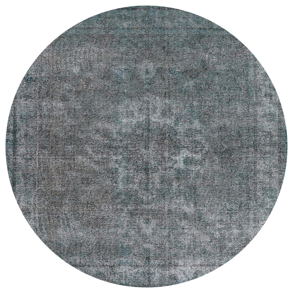Ahgly Company Indoor Round Mid-Century Modern Area Rugs, 4' Round