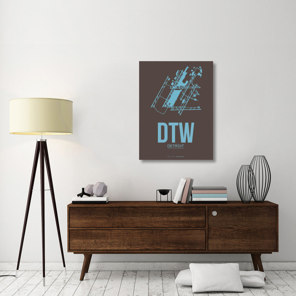 "DTW Detroit Poster 1" Fine Art Print