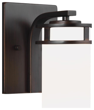 Generation Lighting 4121601EN3 Robie 8" Tall LED Bathroom Sconce - Chrome