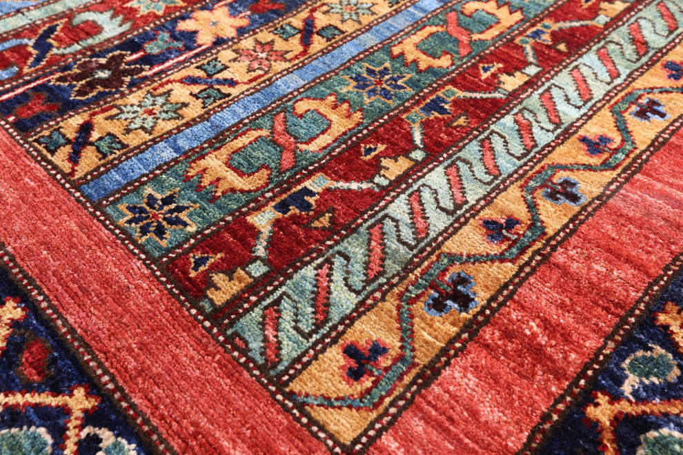 Hand Knotted Shall Persian Gabbeh Wool Rug 5' 1" X 7' 11" Q11154