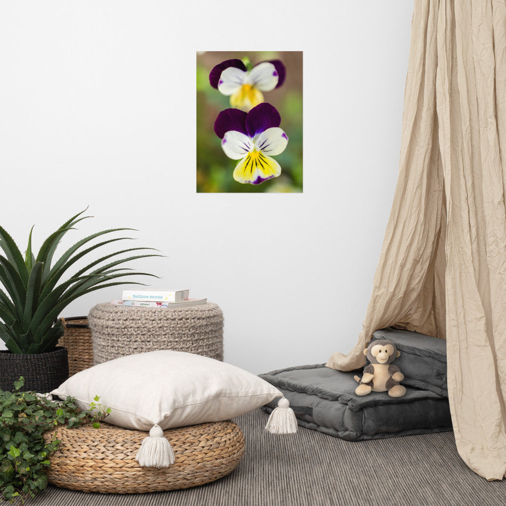 Pretty Little Violets Floral / Botanical Photograph Unframed Wall Art Prints, 18" X 24"