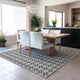 Indoor/Outdoor Marlo MO1 Black Machine Washable 10' x 14' Rug