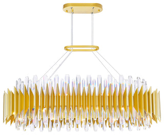 Cityscape 20 Light Chandelier With Satin Gold Finish