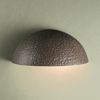 Ambiance Small Quarter Sphere, Downlight Outdoor Wall Sconce, Iron
