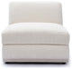 Perry Cream Chenille Modular Armless Chair