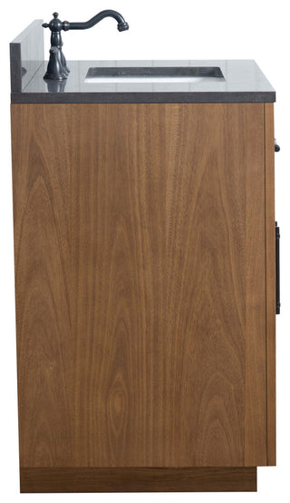 Vanity Art Bathroom Vanity With Sink, Tan, 36" Single, Black Limestone Top