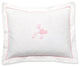 Baby Boudoir Pillow Cover, Ballerina and Teddy, pink