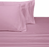 100% Cotton Solid Sheet Set, 300 Thread Count, Lilac, California King