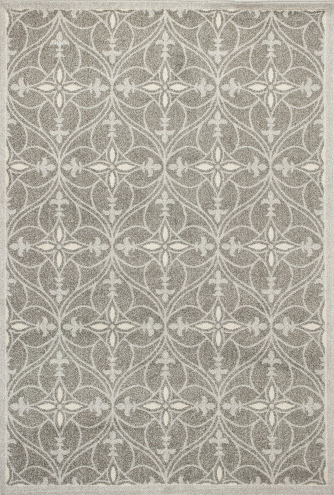 Lucia 2754 Gray Bentley Rug, 23"x45"